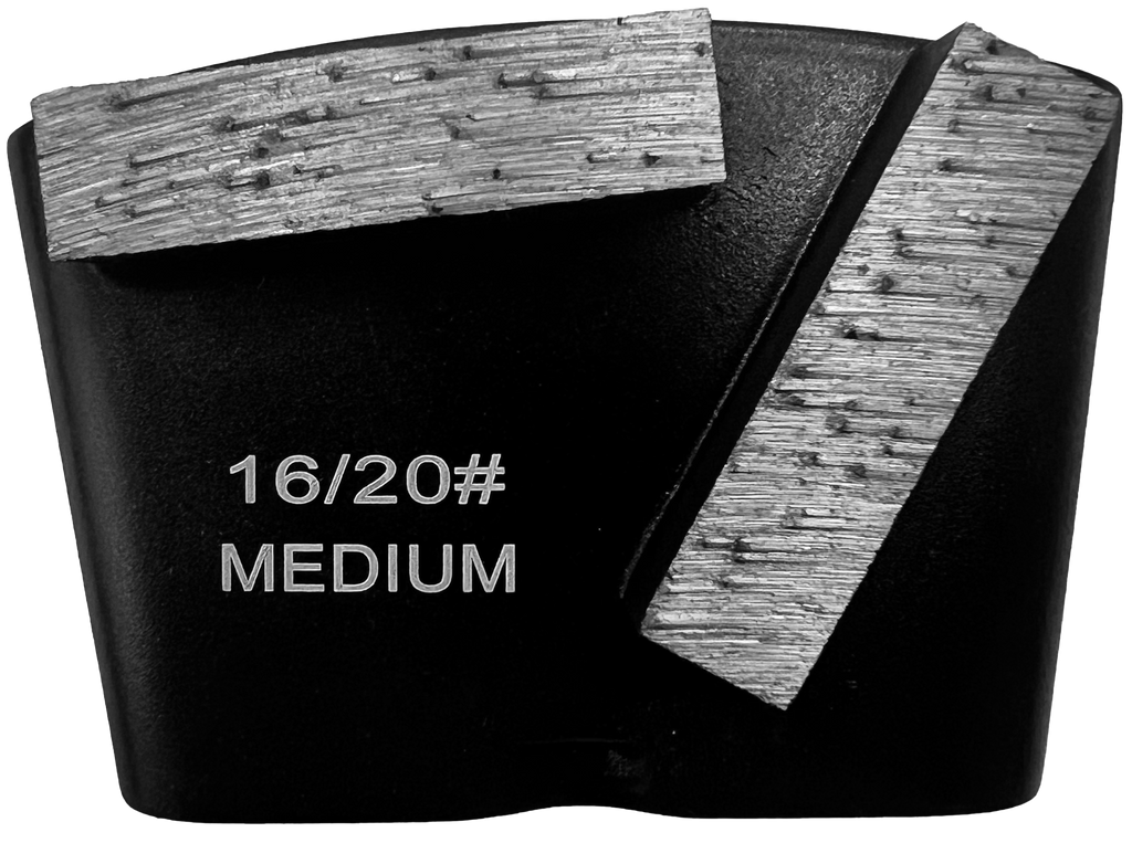 BHTC-16M2: 12 x Medium style HTC 16 grit 2 segments