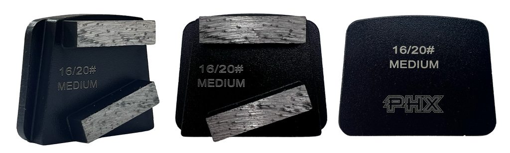 B12-16M2RT: 4 x Medium 16 Grit 2 Seg. Premium