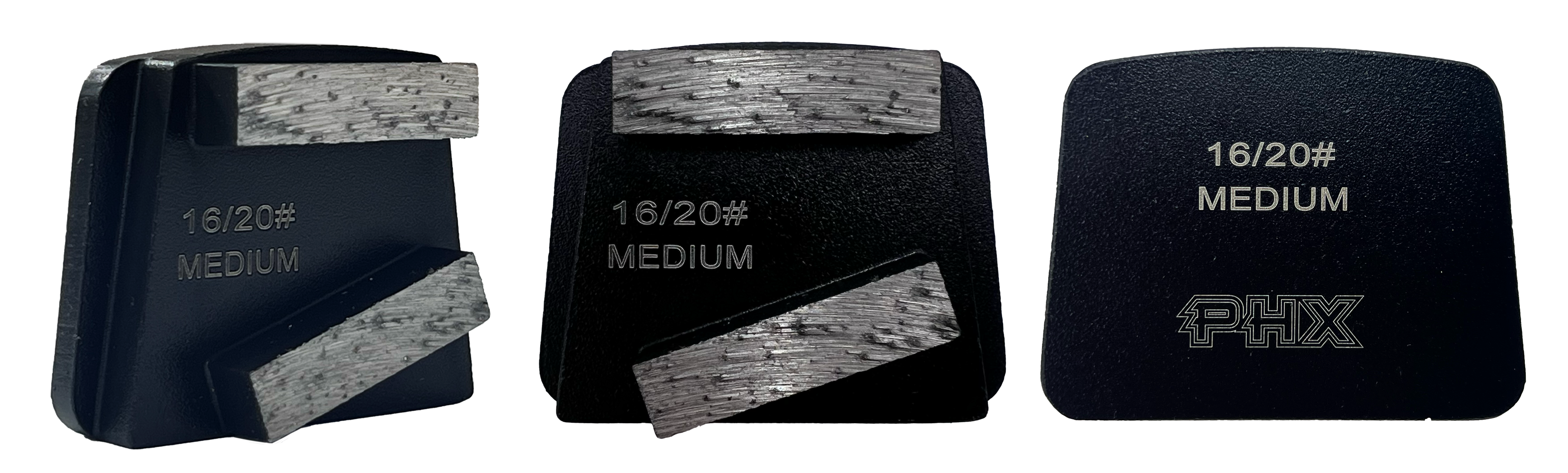 B16M2RT: 9 x Medium 16 Grit 2 Seg. Rect. Premium