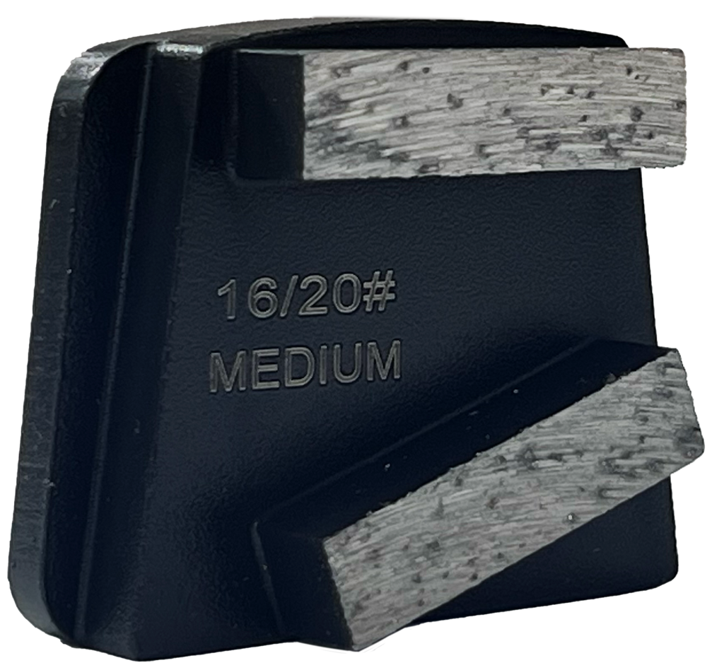 B12-16M2RT: 4 x Medium 16 Grit 2 Seg. Premium