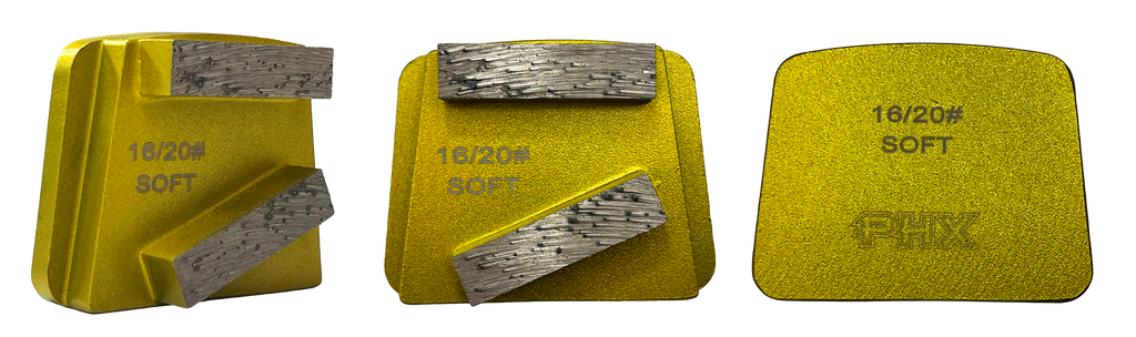 B16S2RT: 9 x Soft 16 Grit 2 Seg Rect Premium