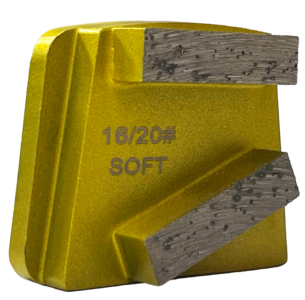 B16S2RT: 9 x Soft 16 Grit 2 Seg Rect Premium