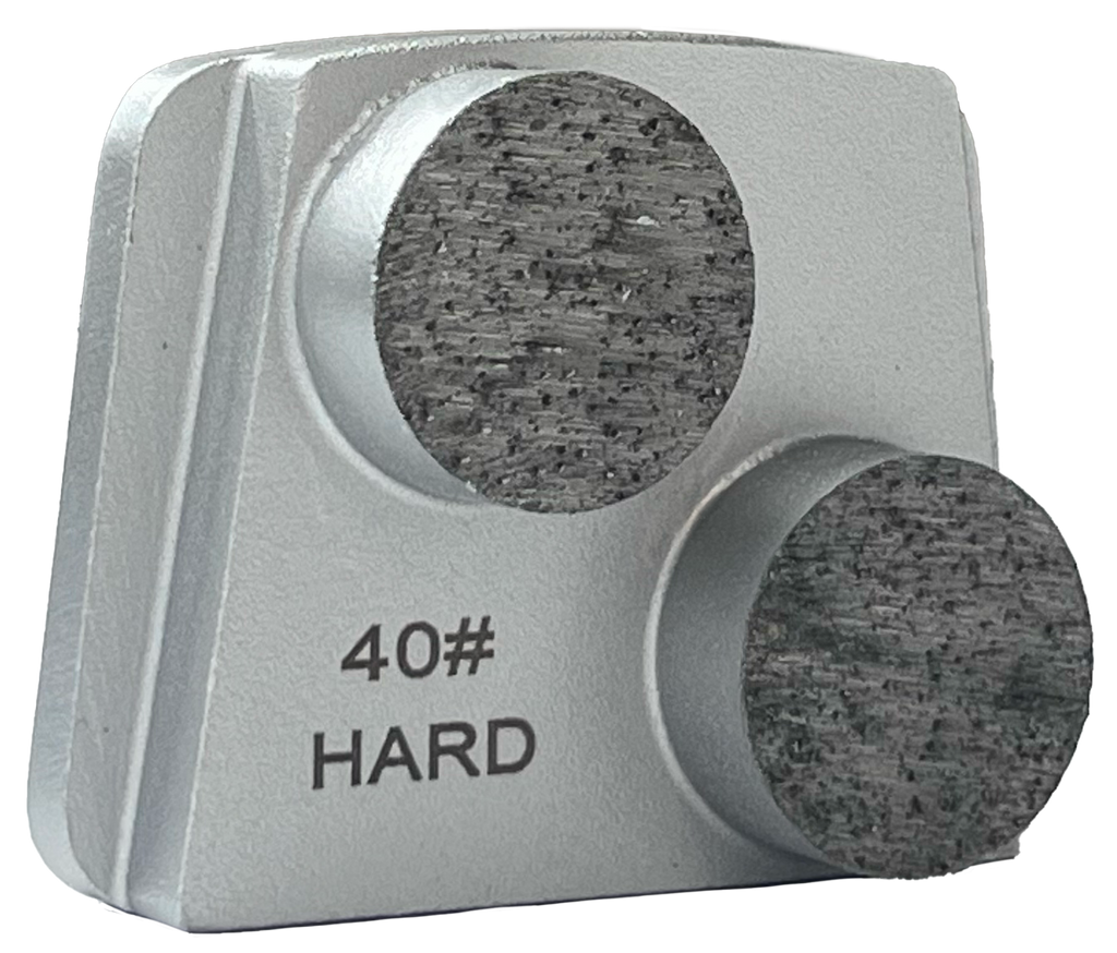 B40H2RT: 9 x 40 Grit hard 2 seg. Premium