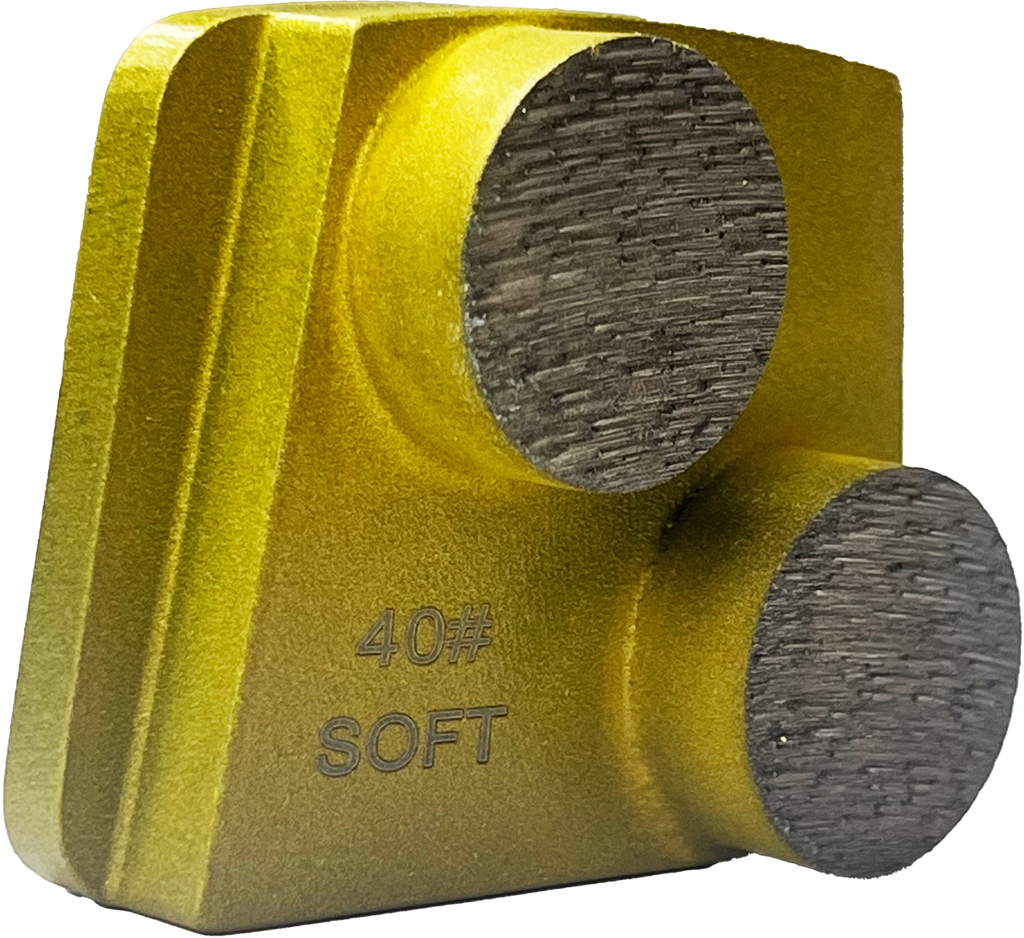 B40S2RT: 9 x 40 Grit Soft 2 seg. Premium