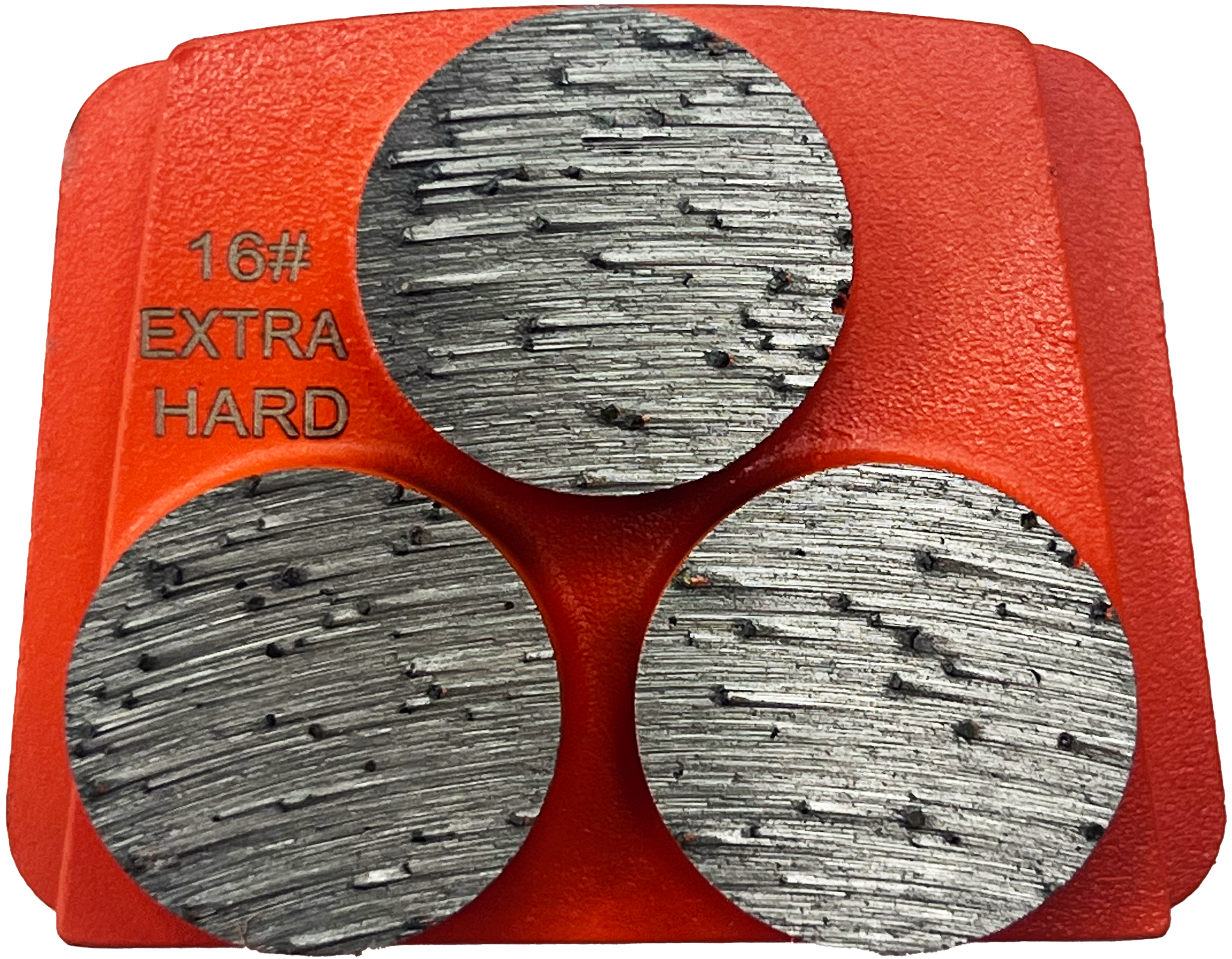 B12-16XH3RT: 4 x Extra Hard 16 Grit 3 Seg. Rect.