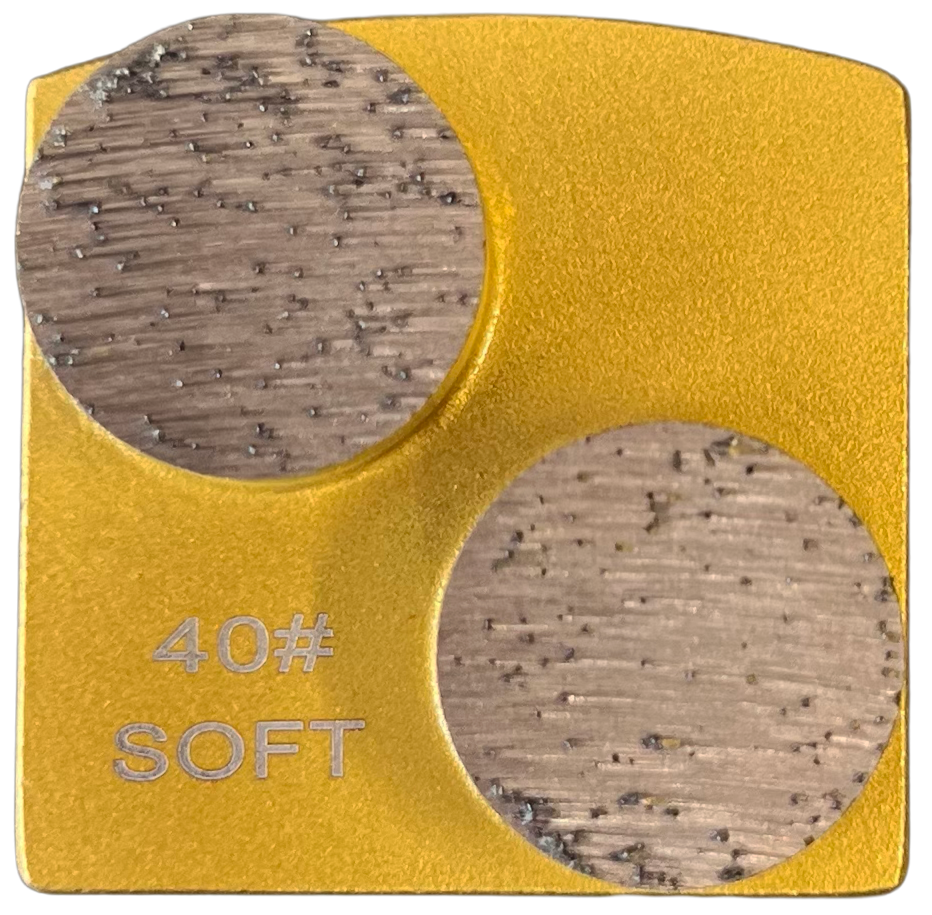 BHUSQ-40S2: 9 x Soft, 40 grit 2 segments