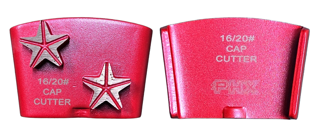 BHTC-STAR2: 12 x HTC 16 grit Cap Cutter, 2 segments