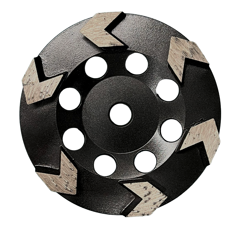 CW503: 5" Arrow Cup Wheel,20#, Threaded