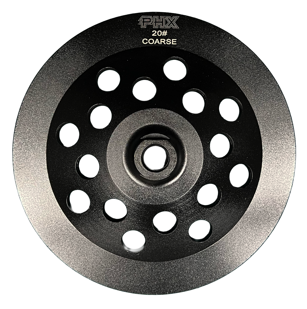 CW706: 7" Arrow Cup Wheel, 20#, Threaded