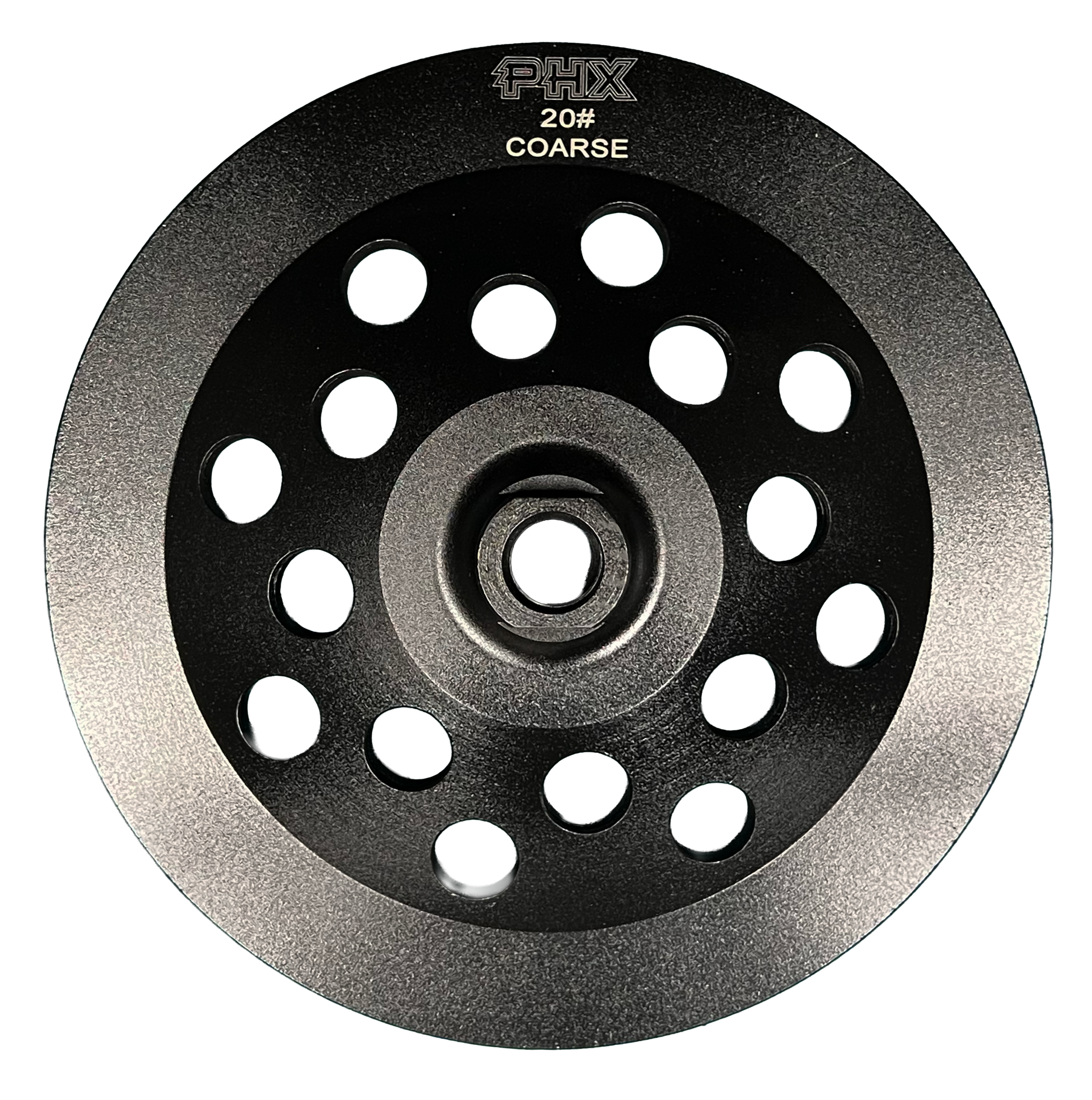 CW706: 7" Arrow Cup Wheel, 20#, Threaded