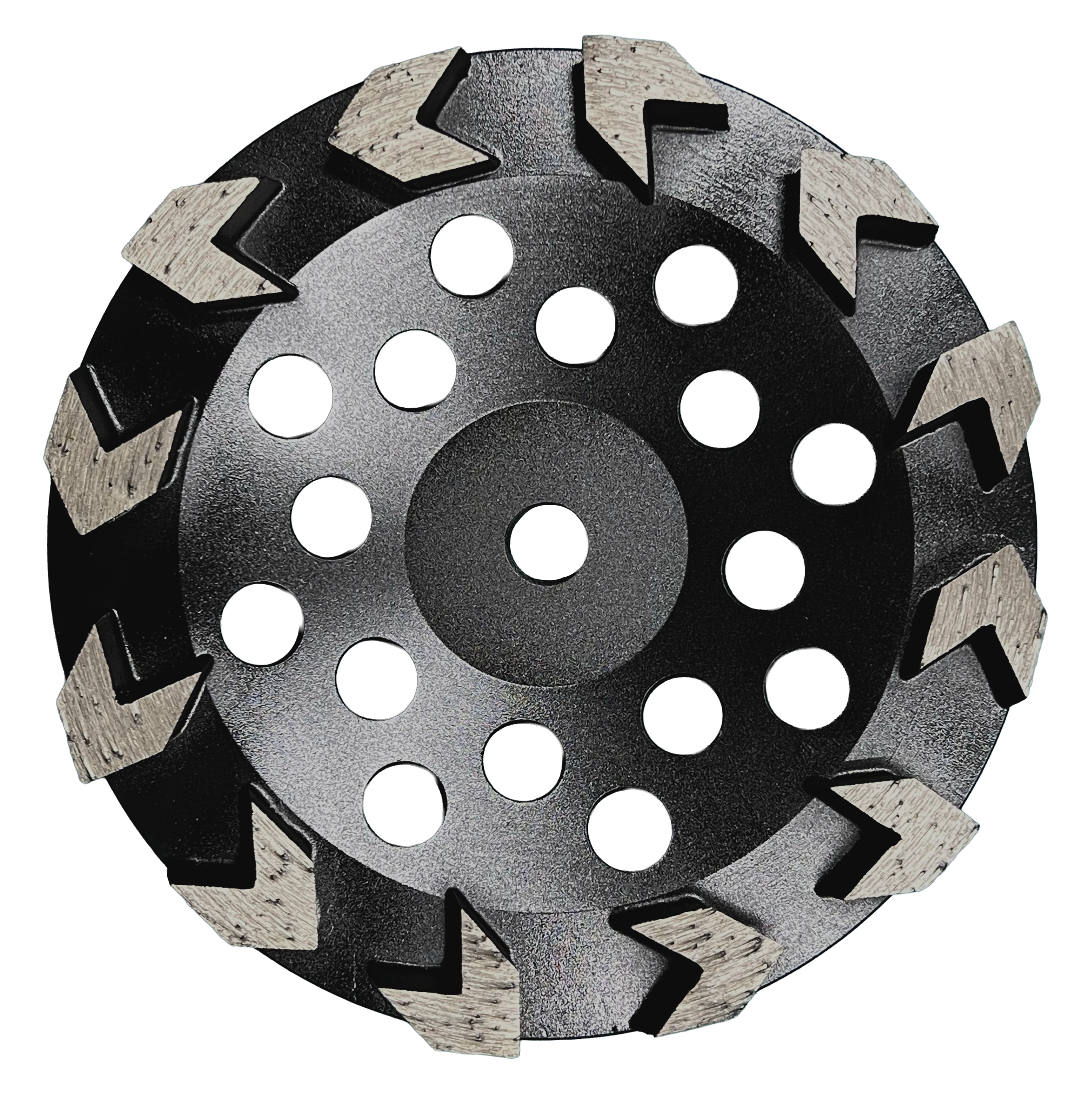 CW706: 7" Arrow Cup Wheel, 20#, Threaded