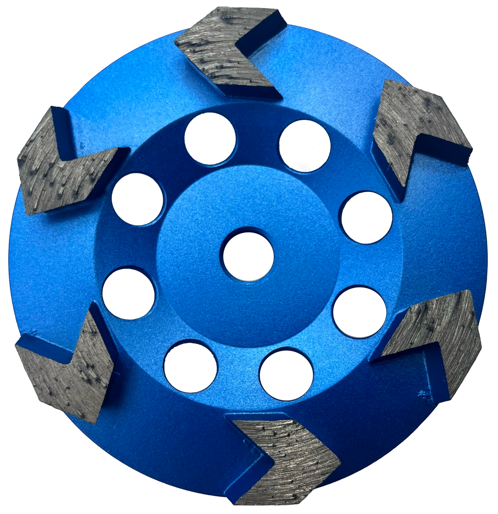 CW503: 5" Arrow Cup Wheel,20#, Threaded