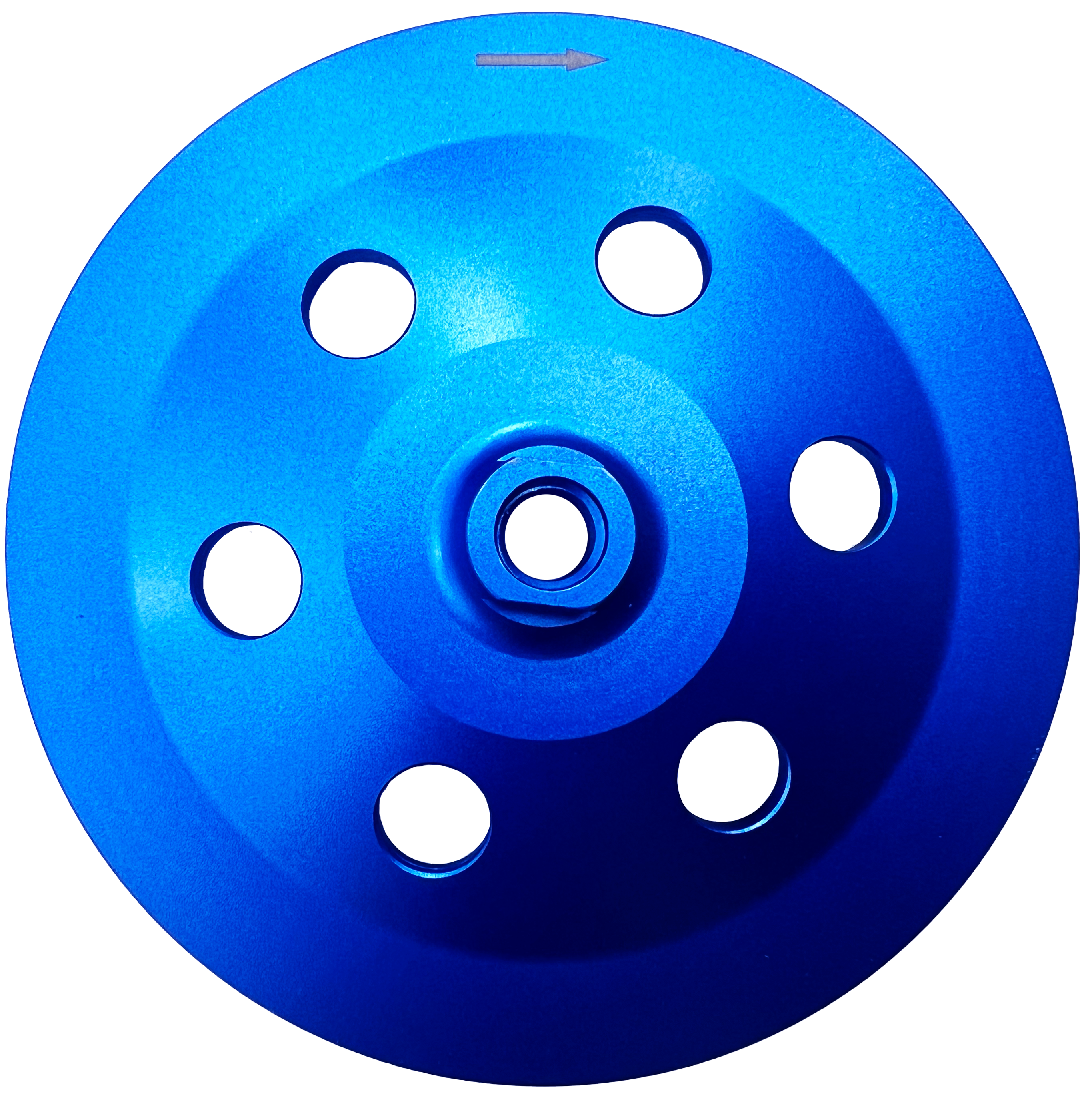 CW702: 7" PCD Cup Wheel,6 x Quarter PCD segments, Threaded