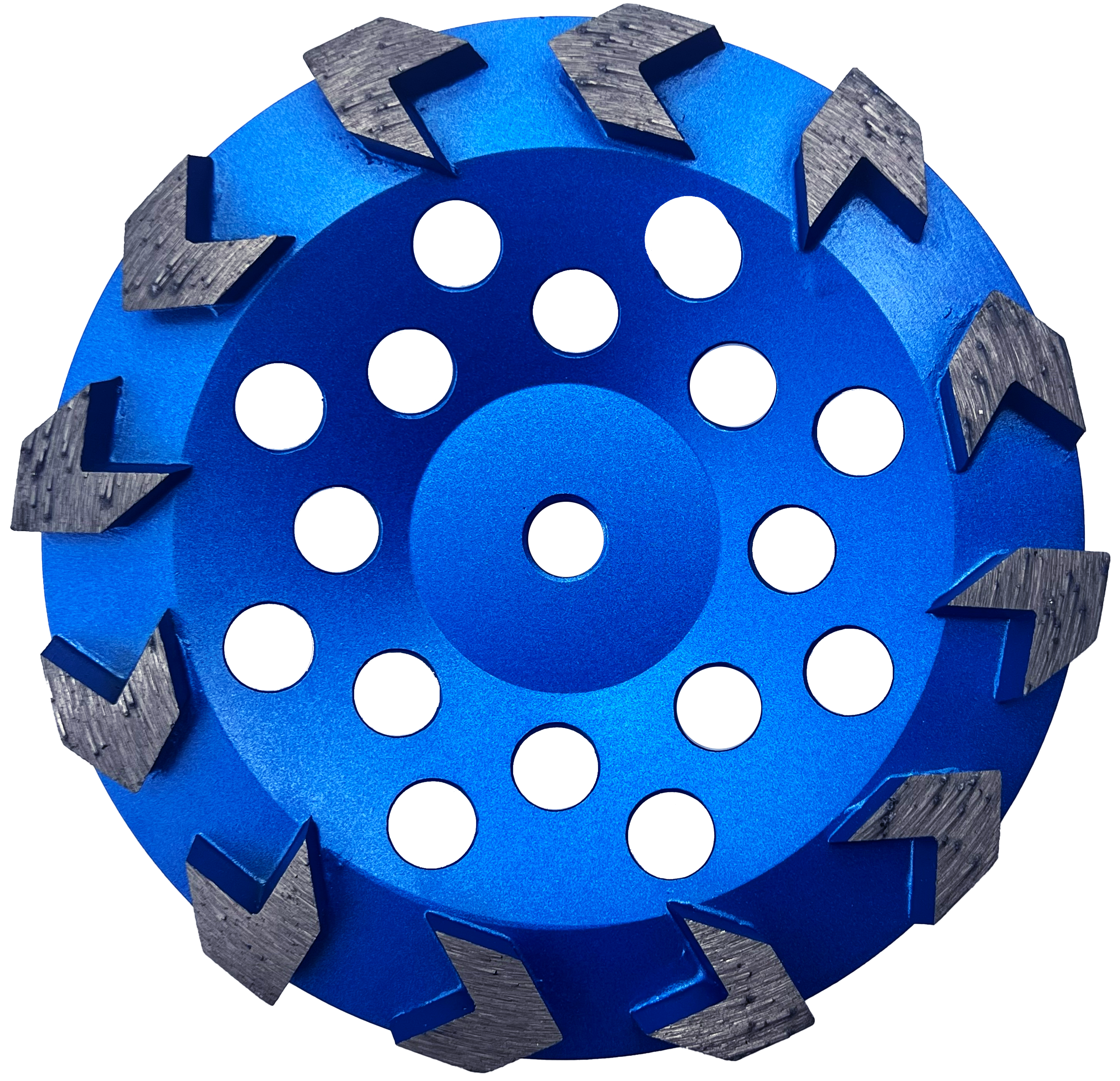 CW706: 7" Arrow Cup Wheel, 20#, Threaded