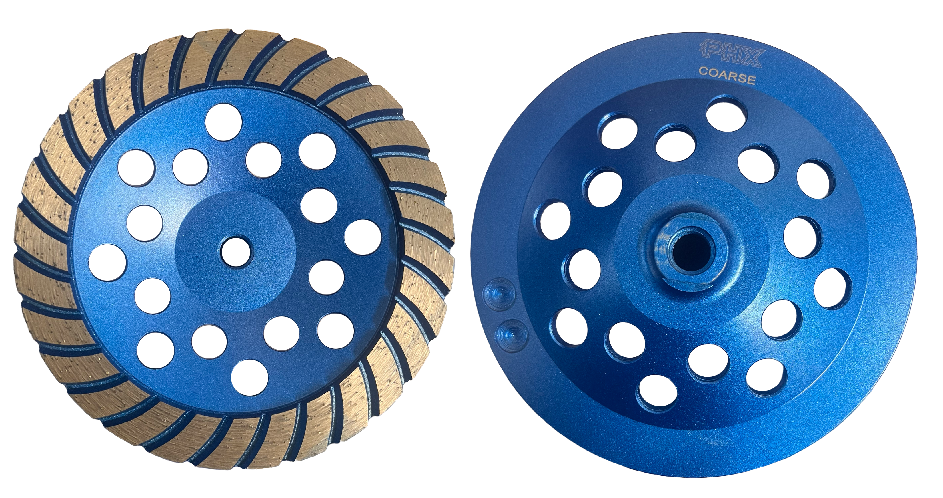 CW712: 7" Turbo Cup Wheel, 40/50#, Medium,5/8"-11 Thread