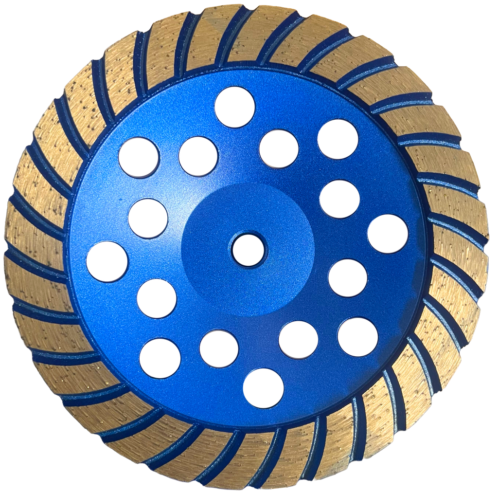 CW711: 7" Turbo Cup Wheel, 20#,Coarse,5/8"-11 Thread