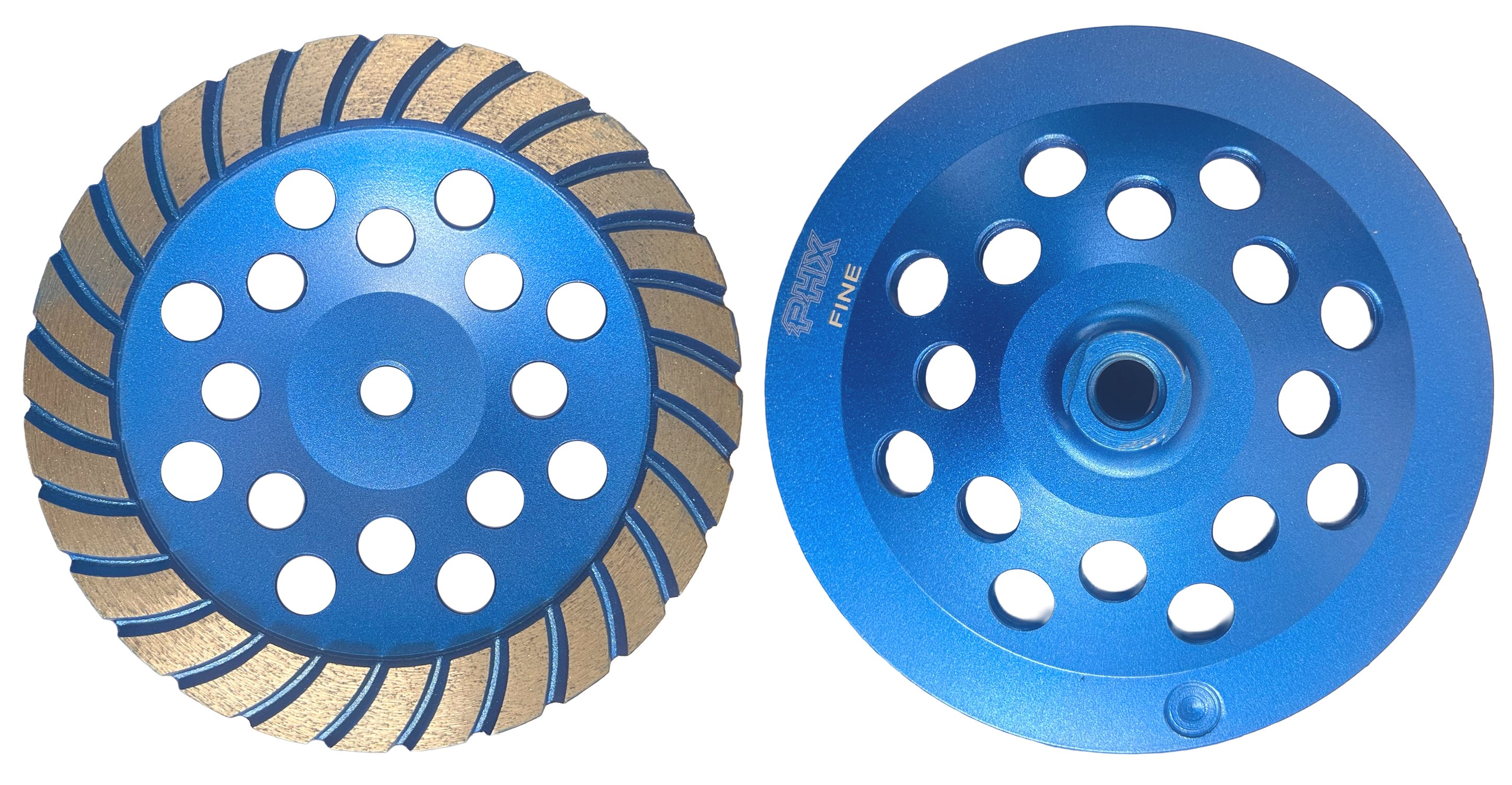 CW713: 7" Turbo Cup Wheel, 80/100#,Fine,5/8"-11 Thread