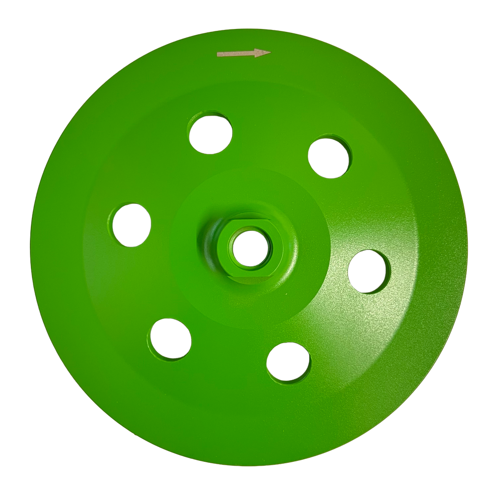 CW702: 7" PCD Cup Wheel,6 x Quarter PCD segments, Threaded