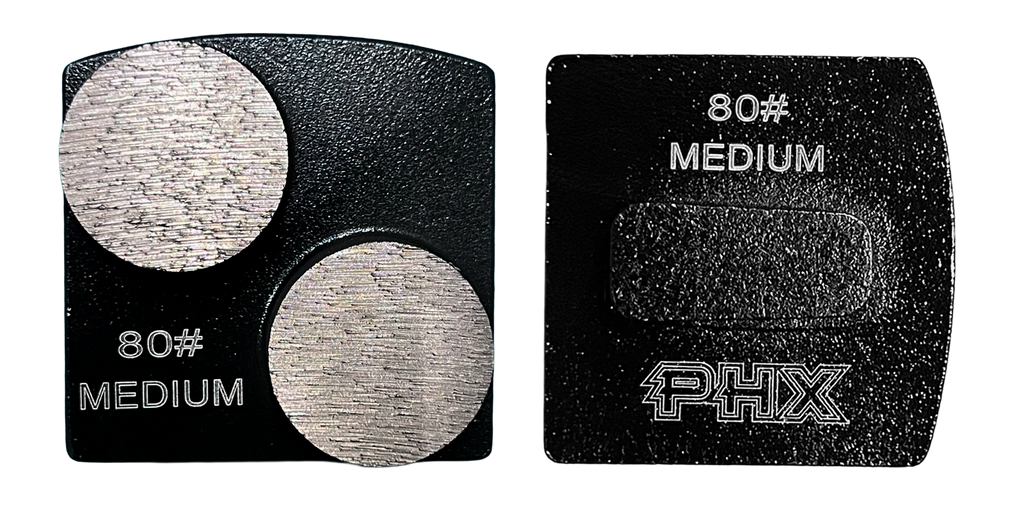 BHUSQ-80M2: 9 x Medium style husqvarna 80 grit 2 segments